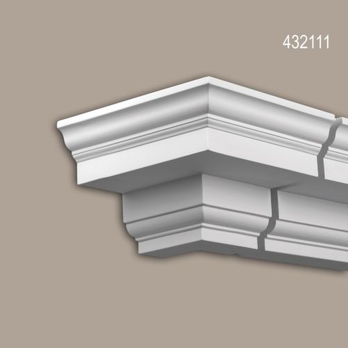 Pice-Raccord Angle Externe Profhome 432111 Moulure Exterieure lement Angulaire lment De Faade Style No-Classicisme Blanc