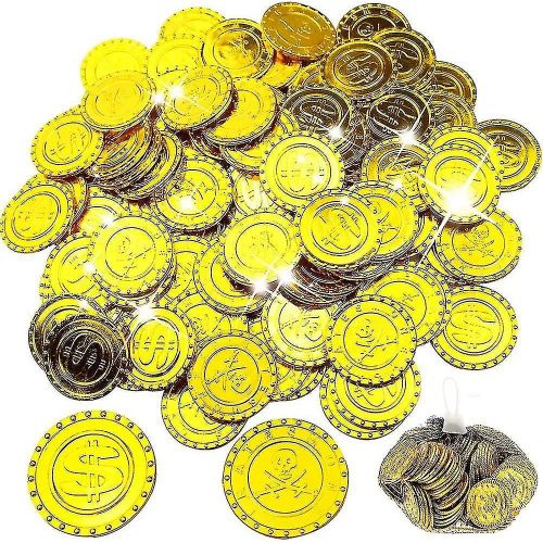 Pices D'or, 100 Pices De Pirate, Pices D'or De Pirate, Jouets Pour Enfants, Fte De Chasse Au Trsor