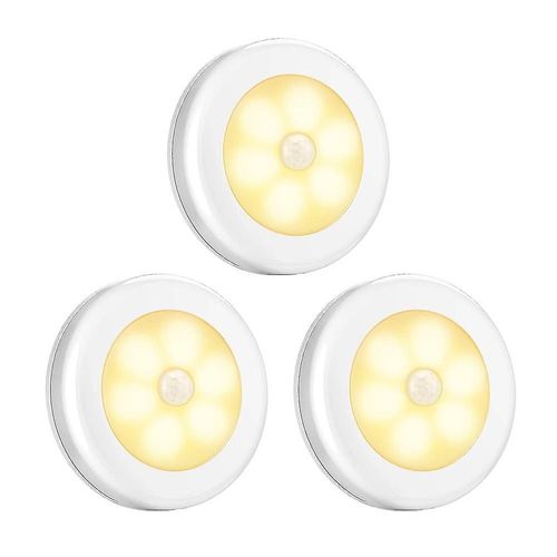 Pices D'un Ensemble De Lumires  Dtecteur De Mouvement, Veilleuses Led  Piles, Lumire Blanche Chaude