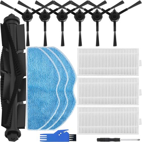 Pices De Rechange Accessoires Pour 360 S8/S8 Plus/Botslab S8 Plus, Pour Ezviz Re4/Re5 Plus Robot Aspirateur Set, 1 X Brosse Principale, 6 X Brosses Latrales, 3 X Lingettes, 3 X F[SSE7115052]