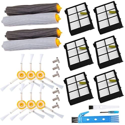 Pices dtaches brosse filtre HEPA iRobot Roomba srie 800/900 25 pices