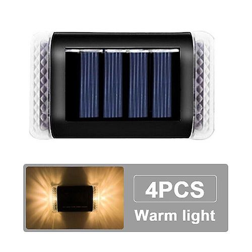 Pices/Ensemble Appliques Murales Led  Lumire Solaire, Grand Angle 270, tanche Ip65, Lumires Extrieures Faciles  Installer, Adaptes  La Porte D'entre, Au Patio Et Au Jardinlumire Blanche