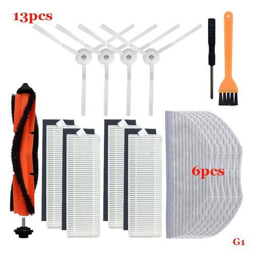 Pices essentielles d'aspirateur robot Xiaomi, brosse roulante principale, brosse latrale, filtre Hepa, vadrouille, gril, eau, bote  poussire prcieuse, ata jia G1, MJSTG1