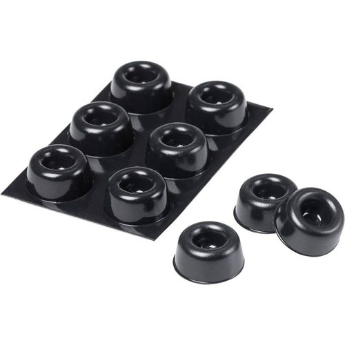 Pied D'appareil 3m 7100051423 Autocollant, Rond Noir ( X H) 22.3 Mm X 10.1 Mm 6 Pc(S)