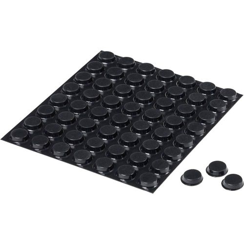 Pied D'appareil 3m Sj 5012 Mpbb Autocollant, Rond Noir ( X H) 12.7 Mm X 3.5 Mm 56 Pc(S)