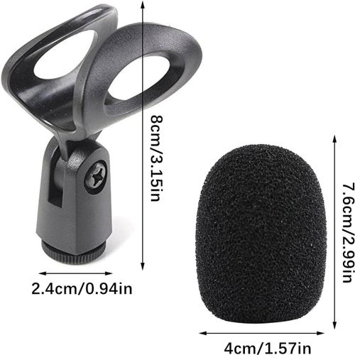 Pied De Micro,2Pcs Pince Micro,Micro Avec Pince Rglable,Support Micro,Rglable Microphones Support,Support Pour Clip De Microphone,Clip Pour Microphone,Pour Confrences,Podcasts[X896]