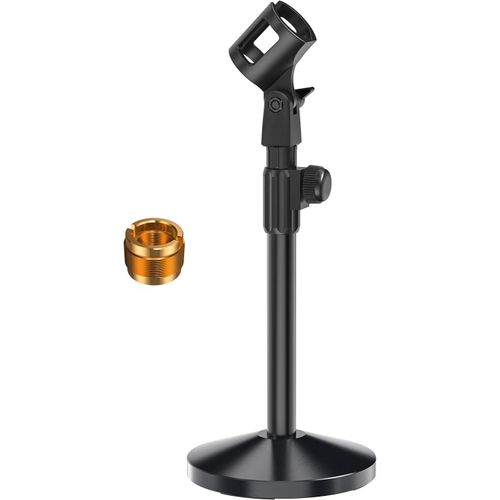 Pied De Micro, Pied Micro Avec Pince Rglable  180, Adaptateur Mtallique 5/8