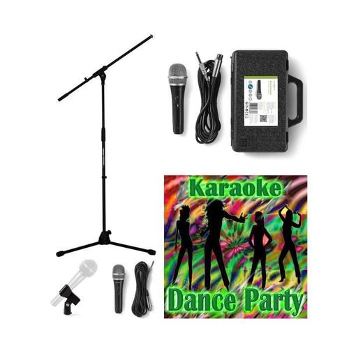 Pied de Microphone professionnel tlescopique avec PERCHE potence + fixation support Micro + MICRO DYNAMIQUE HQ + FLIGHT