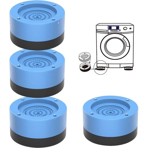 Pied Machine A Laver, 4Pcs Tampons  Pied Machine  Laver, Patin Anti Vibration Machine  Laver Antidrapants Et Rduisant, Pour Machines  Laver, Sche-Linge, Rfrigrateurs (Bleu[MAC1980]
