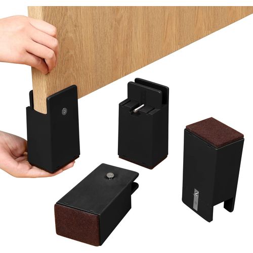Pieds D'appui RGlables Pour Meubles - Noirs Pour DiamTres De Pieds De Chaise 10-50mm Avec Fixations  Vis, LVateurs Robustes Pour CanapS-Lits, Capacit De Poids De 20 000 Lb