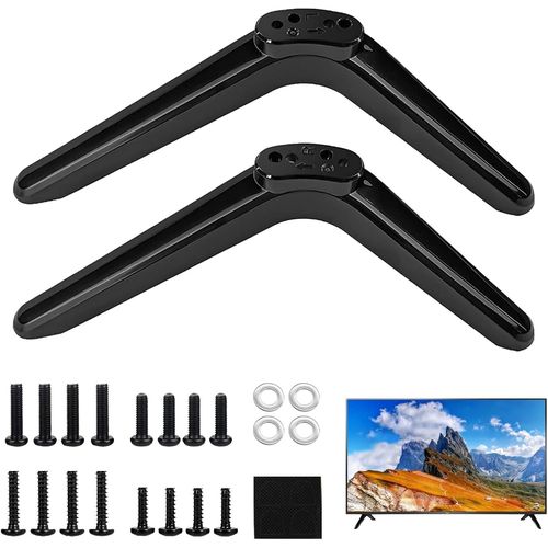 Pieds de Pidestal de Base TV Universels, Support de Remplacement, avec Kit Montage pour crans LED et Plasma, Installation Facile, Entraxe 17mm  20mm, Compatible avec Tlviseurs de 32  6.[S1162]