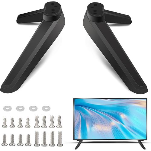 Pieds de Pidestal de Base TV Universels Support de Table Smart TV avec Vis Pieds Pidestal Base Tlvision avec Jeu de Vis pour La Plupart des Tlviseurs  cran Plat de 32 40 49 50 55 Pou.[S1369]