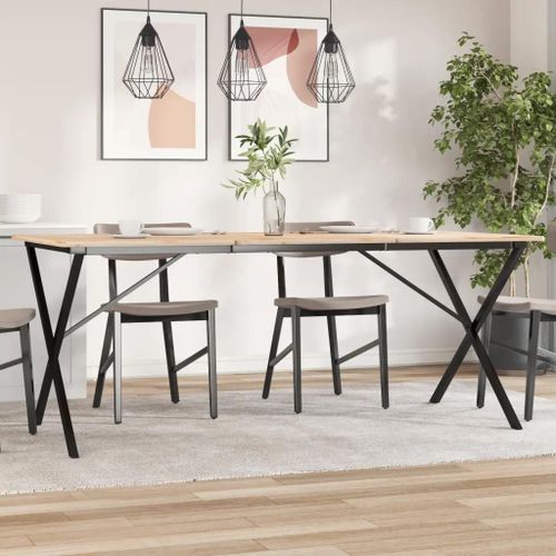 Pieds De Table  Manger Cadre En X 160x80x73 Cm Acier