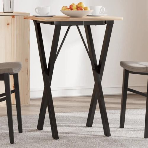 Pieds De Table A Manger En Acier | Cadre En X 40x40x73 Cm, Style Industriel, Installation Facile, Stable Et Robuste