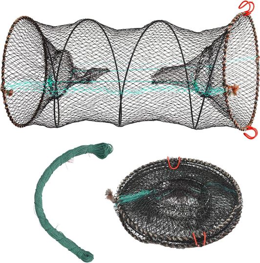 Piège à Crabe, Cage Filet Pêche Pliable, Nasse à Ecrevisses Portable