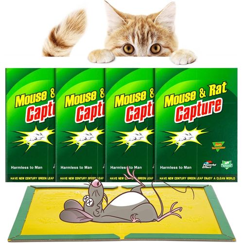 Piege A Souris | 4 Pcs Piege A Rat | Colle Souris Piege | Attrape Souris | Pige  Souris | Anti Souris Efficace | Glue Souris | Anti Rongeur | Plaque Collante Souris