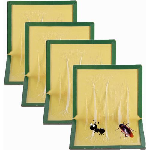 Pige  Souris Collant 4 Pices Plaques Collantes Souris Rats 17 * 24 Cm Piege A Rat Colle Glue Collante, Glue Souris Anti Souris