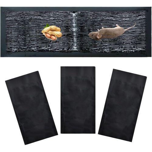 Piege a Souris Colle Collant 3 Pices Grande Taille 120 x 28 cm Pige  Souris Piges  Rats Plaques de glu Anti Souris Anti Rat pour Rat Cafard Scolopendre Punaise Tapis Collant pour Dratiser