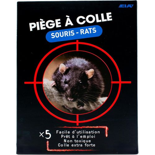 Pige  Souris & Rats - Lot De 5 Ou 10 - Plaques Collantes Ultra Adhsives | Anti Rongeur Puissant | Attrape Souris & Rat| Colle Extra Forte | Maison & Jardin | Facile  Utiliser