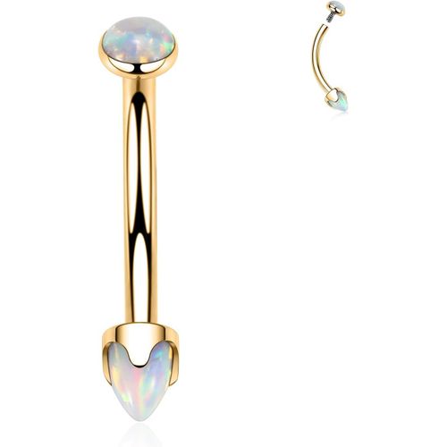 Piercing De Sourcil G23 En Titane - Anneaux De Sourcil - Piercing De Nombril - Anneau De Nombril - Bijou De Labret Vertical - Anneau De Lvre - Rook Tragus Daith - 16 G - 6-12 Mm