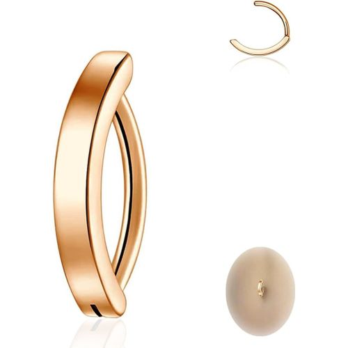 Piercing Nombril 14g Bijoux De Piercing Nombril Anneau De Nombril En Acier Cchirurgical Piercing De Nombril Incurv Invers Argent Or Or Rose