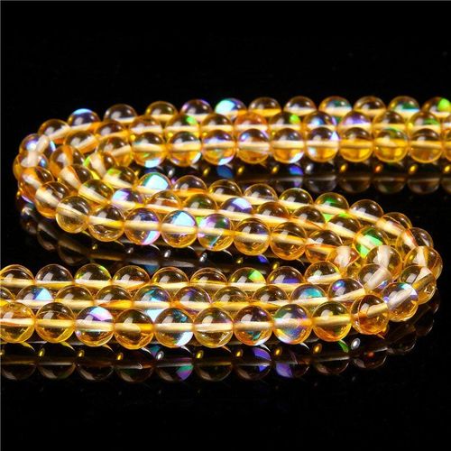 Pierre De Lune En Cristal D'autriche, Perles Rondes, Amples, Pour La Fabrication De Bijoux, Bricolage, Bracelets, Breloques, Collier, 6/8/10mm