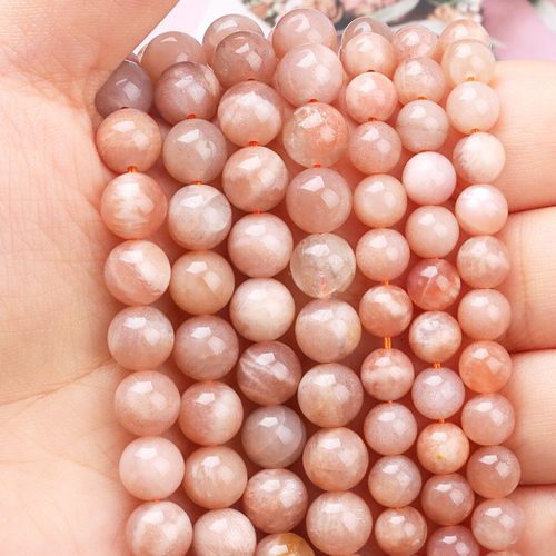 Pierre De Soleil Naturelle Semi Prcieuse, Perles Amples Pour Faire Des Bijoux De Diffrentes Tailles, Fournitures De Bijoux  Faire Soi Mme, Bracelet D'espacement De Gemme