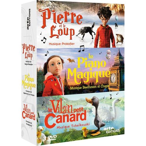 Pierre Et Le Loup + Le Piano Magique + Le Vilain Petit Canard - Pack de Suzie Templeton