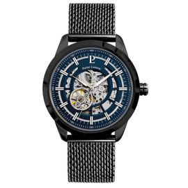 Pierre Lannier Automatic Montre Homme Acier Noir Milanais 330D469