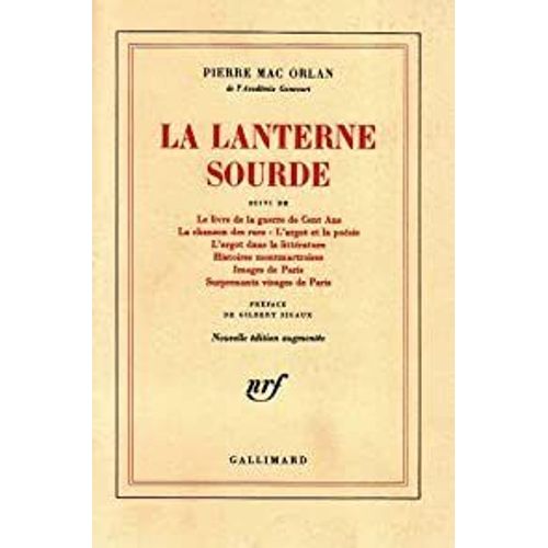 Pierre Mac Orlan - La Lanterne Sourde Suivi De ...   