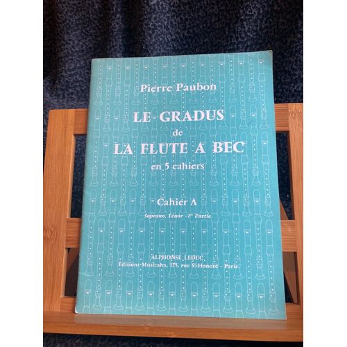 Pierre Paubon Gradus De La Flute A Bec Mthode Partition ditions Leduc Volume A