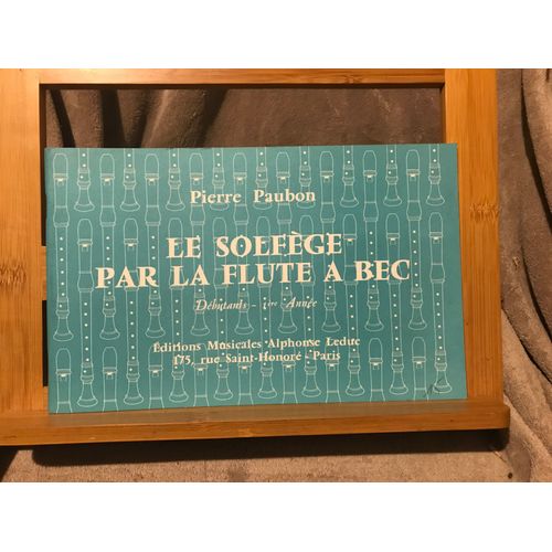 Pierre Paubon Le Solfge Par La Flte A Bec Partition ditions Leduc Dbutant 1re Anne