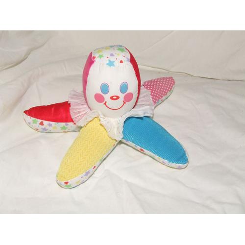 Pieuvre Doudou Playskool Peluche Multicolore