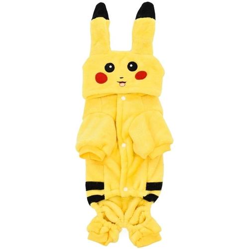 Pikachu-M -Vtements Pour Animaux De Compagnie, Automne Et Hiver, Costume De Chat Mignon, Dessin Anim, Cosplay, Manteau, Pyjama  C