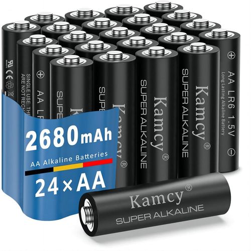 Piles Aa,Lot De 24,Pile Lr6,Alcalines,1,5v,Pour Accessoires Informatiques,Smart Home,Jouet,Rveil,Tlcommande Portable Et D'autres Dispositifs Quotidiens