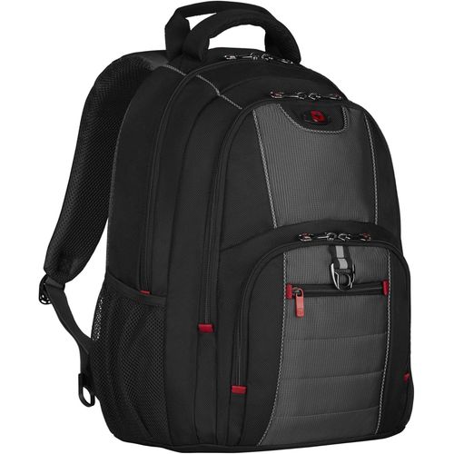 Pillar Sac  Dos Pour Ordinateur Portable 16 Pouces Avec Poche Pour Tablette Tactile 10 Pouces, Systme DOrganisation, 25 L, Femmes Hommes, Bureau Voyages DAffaires Uni, Noir/Gri[Sac641250]