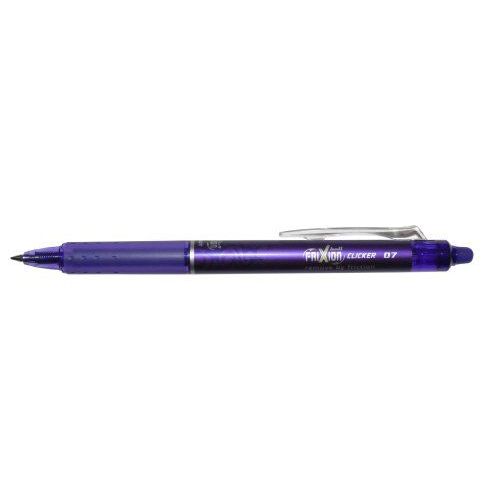 Pilot 417235 Roller Frixion Clicker Rtractable- Pointe Moyenne Violet Lot De 12