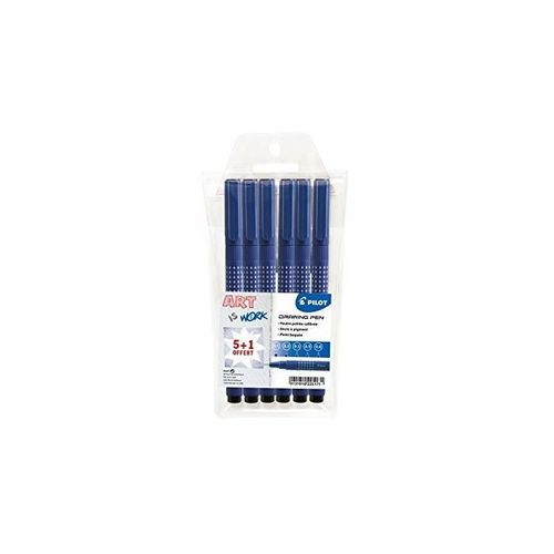 Pilot Drawing Pen - Pochette De 5 + 1 - Noir - Pointe 01 02 03 05 08