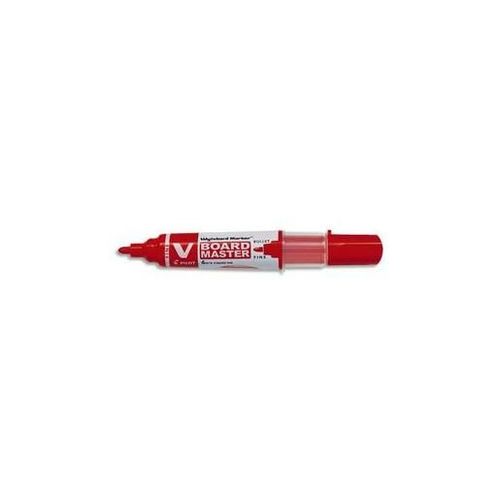 Pilot Lot De 12 Marqueurs Effaable  Sec, Pointe Ogive, Vboard Master, Pointe Fine, Rouge