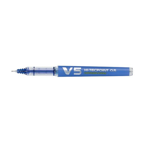 Pilot Lot De 3 Rollers Rechargeable V5 Encre Liquide Bleu Begreen Pointe Fine