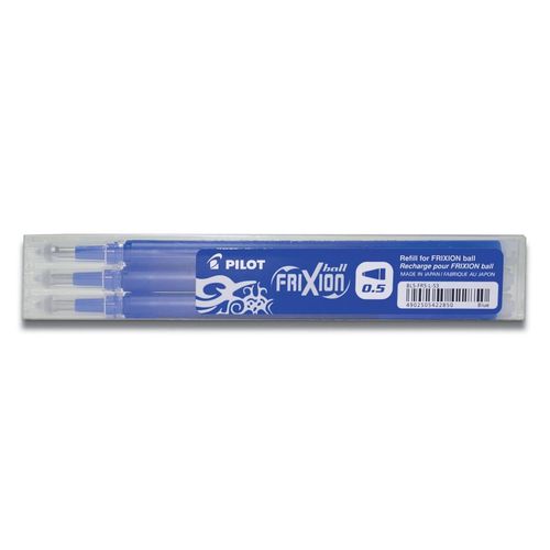 Pilot Lot De 3 Sets De 3 Recharges Frixion Ball Clicker (Bls-Fr5) Bleu