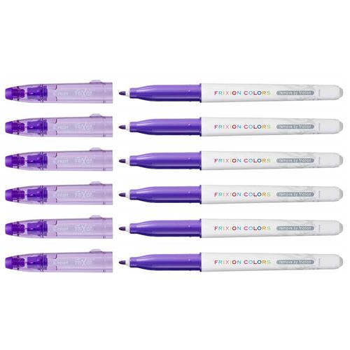 Pilot Lot De 6 Feutres Coloriage Effaable Frixion Colors Pointe Moyenne Violet