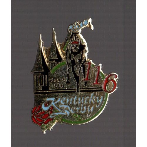 Pin's Course Hippique 5 Mai 1990 / Kentucky Derby 116  (Egf)
