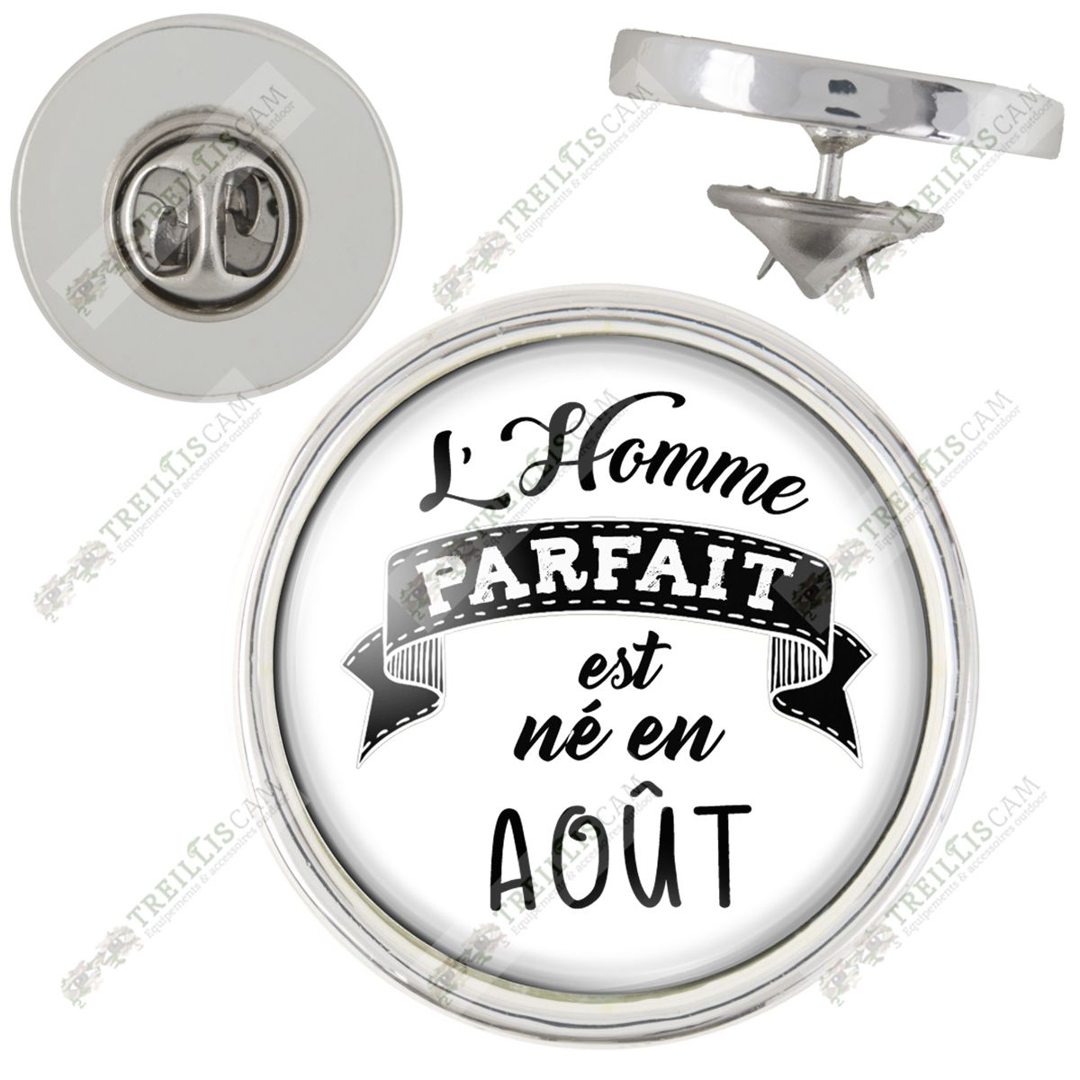 Pin S L Homme Parfait Est Nee En Aout Noir Sur Blanc Humour Homme Idee Cadeau Anniversaire Fetes Pins Bouton Epinglette Rakuten