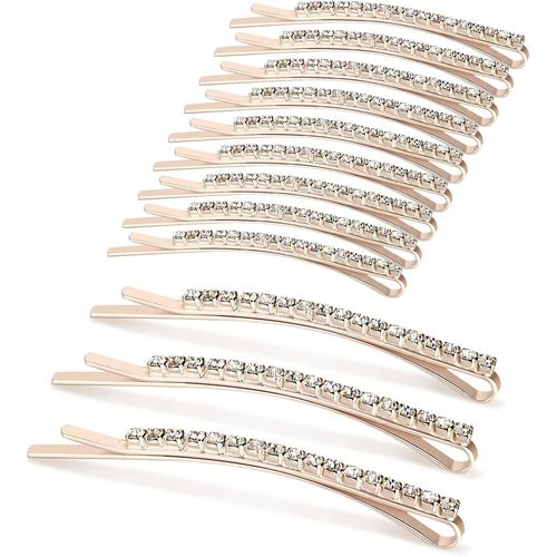 Pince  Cheveux, 12 Pices pingles  Cheveux En Strass, Barettes Cheveux En Diamant, Pince Cheveux Femmeen, Convient  Tous Les Styles De Cheveux ( Pochette Plastique Avec Fermeture)