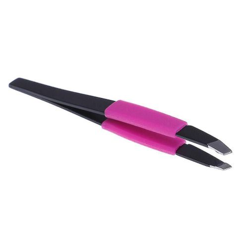 Pince  piler Incline De Prcision En Acier Inoxydable Pour L'pilation Des Cils Et Des Sourcils - Lot De 2, Ergonomique Et Indolore
