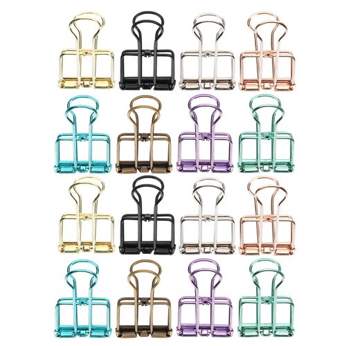 Pince A Queue D'aronde Creuse Multicolore A Longue Queue, Trombone Decoratif Pour Bureau (S)