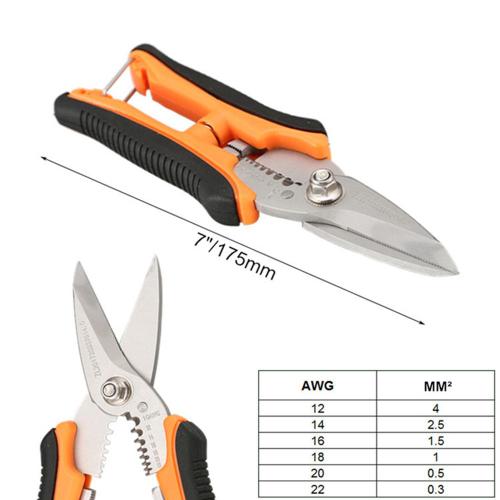 Pince  Sertir Multifonctionnelle, Outils De Charpentier, Dnudeur De Fil De Cble, Bornes D'Anneau  Pression