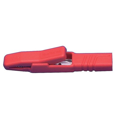 Pince Crocodile 25 A Rouge Sks Hirschmann 932146101 Ouverture Des Mchoires (Max.): 9.5 Mm Longueur: 78.5 Mm 1 Pc(S)