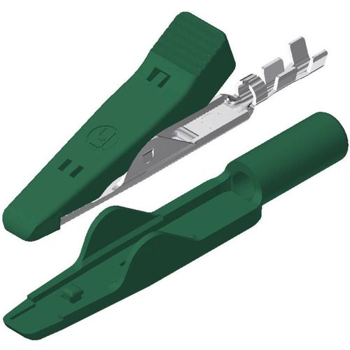 Pince Crocodile Miniature 8 A Vert Sks Hirschmann 930318104 Ouverture Des Mchoires (Max.): 4 Mm Longueur: 41.5 Mm 1 Pc(
